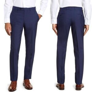 Ted Baker London Navy 100% Wool Jefferson Dress Pant Trouser Size 40R 27L